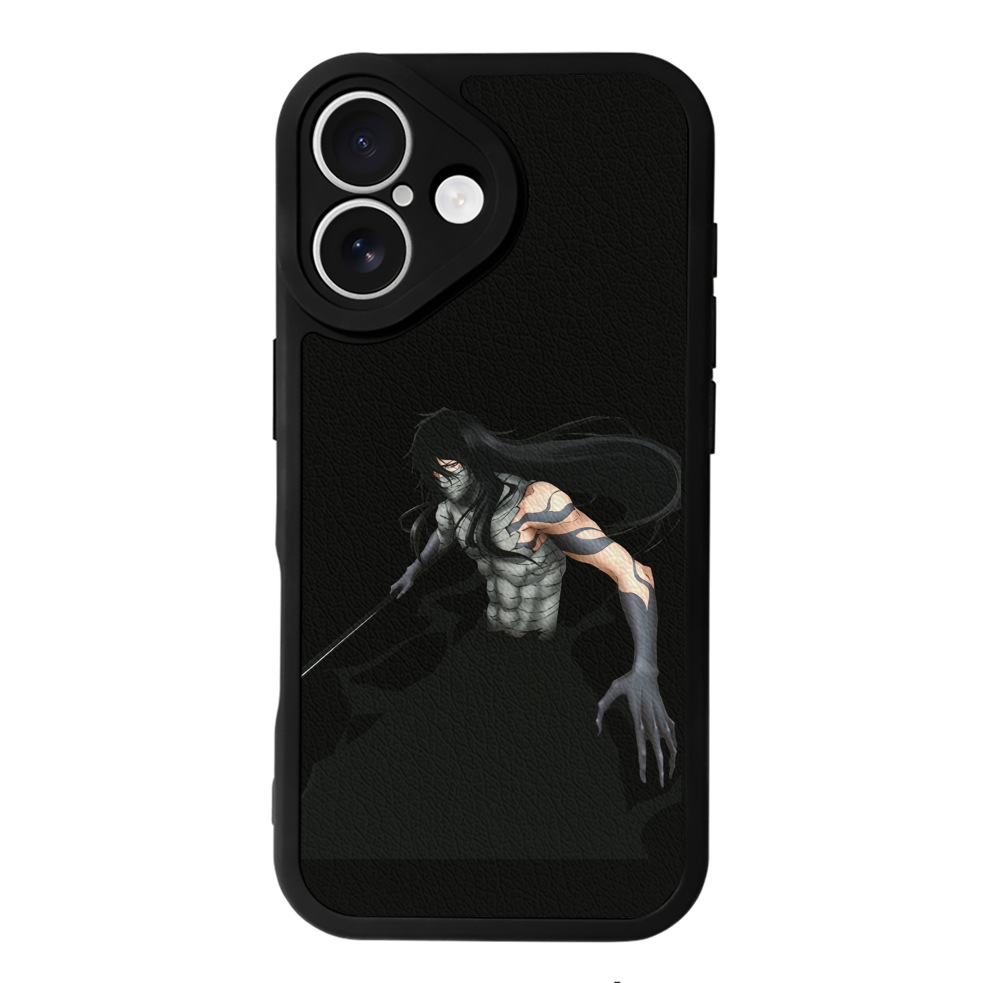 ブリーチ 黒崎一護（くろさき いちご）BLEACH Kurosaki Ichigo 【iPhone 16シリーズ対応】シリコンスマホケース（レザー調） 材質：シリコン